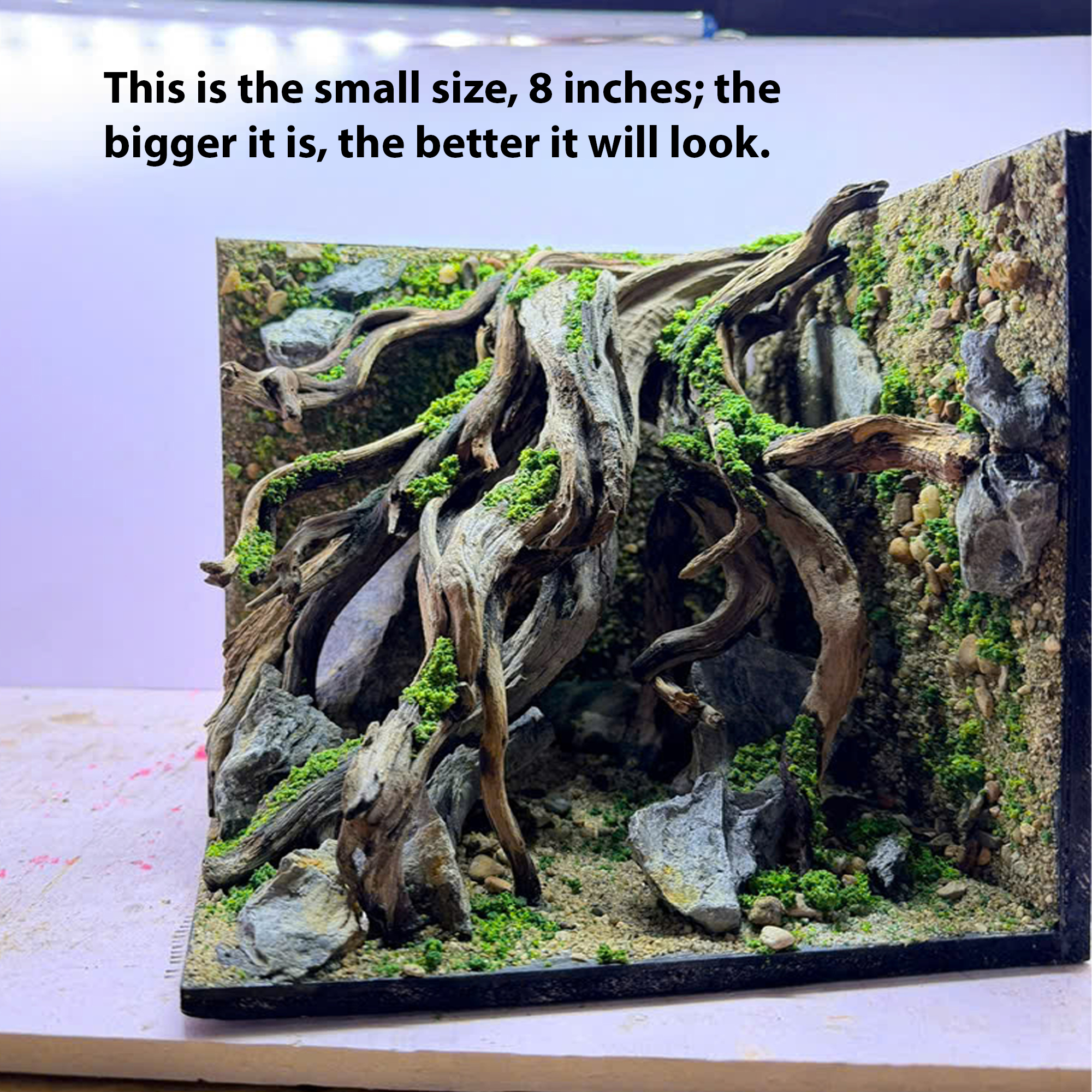 3D Aquascape Aquarium , Jungle aquascape, Paludarium - Image 7